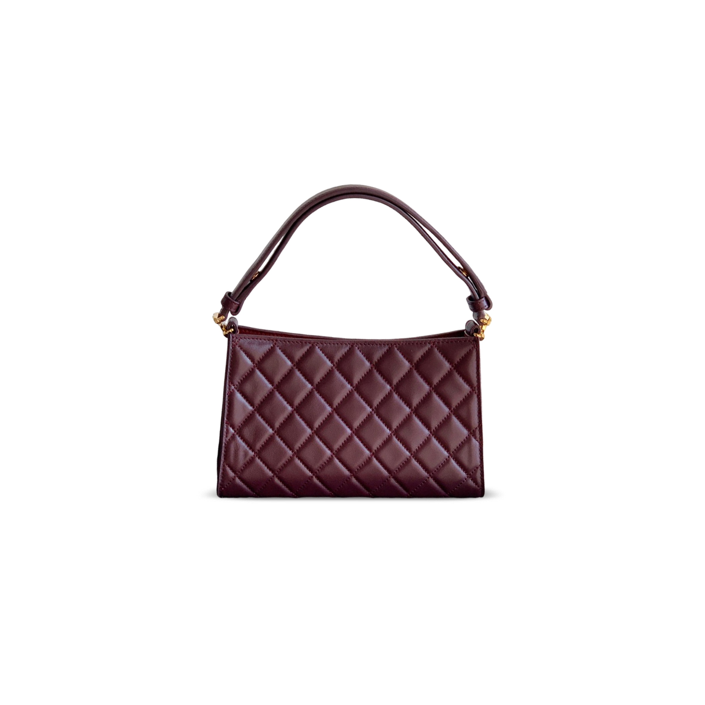 Ch**el 26x quilted leather hobo handbag as6045 (22.5*14*7.5cm)
